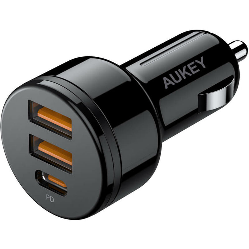 AUKEY Car Charger Three Ports 36W