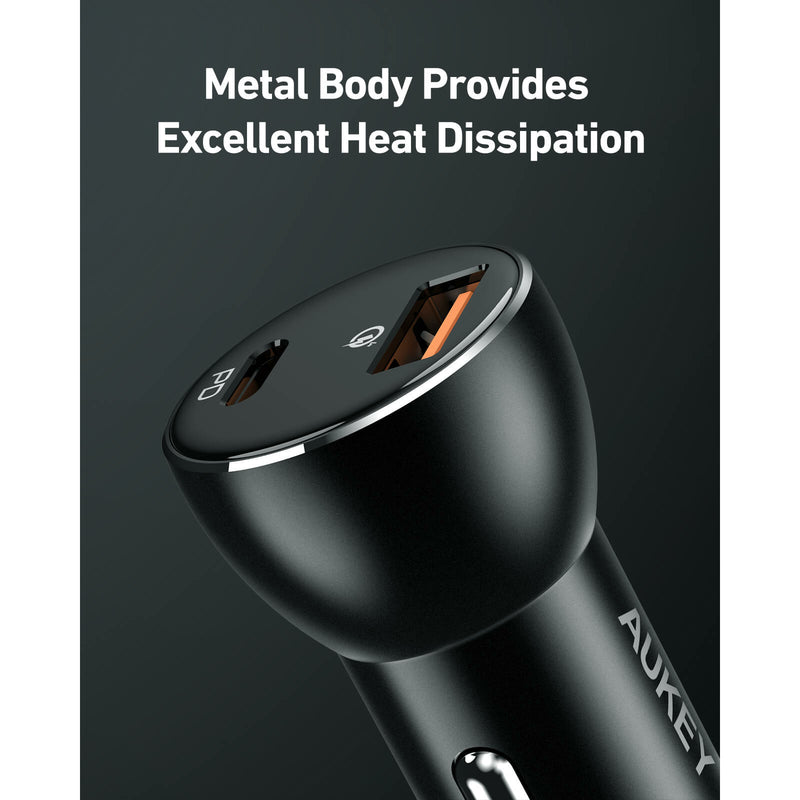 AUKEY Car Charger Dual USB A&C 48W