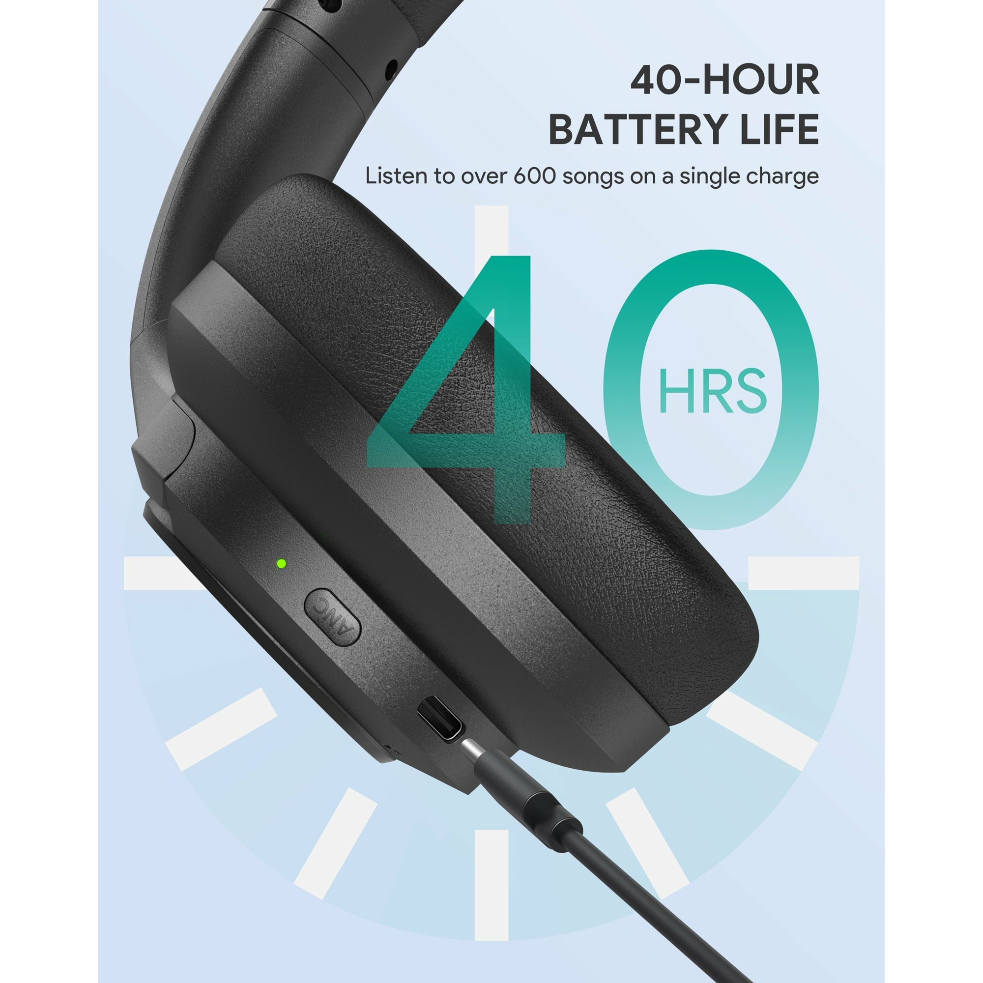 AUKEY EP-N12 Beyond Hybrid Active Noise Cancelling Headphones