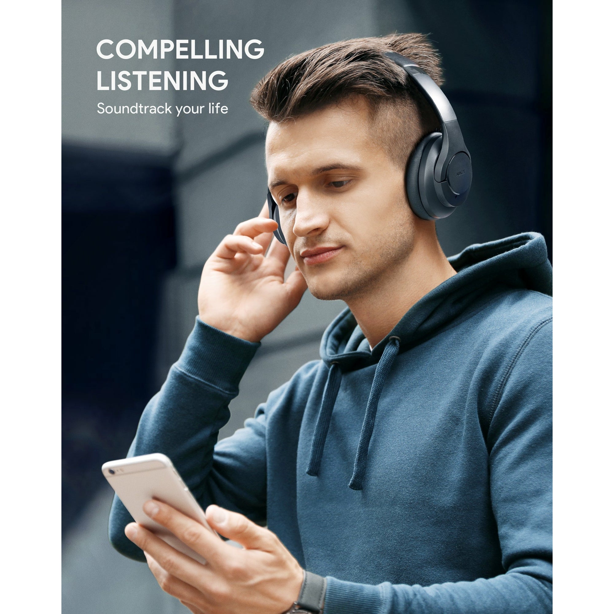 AUKEY EP-N12 Beyond Hybrid Active Noise Cancelling Headphones