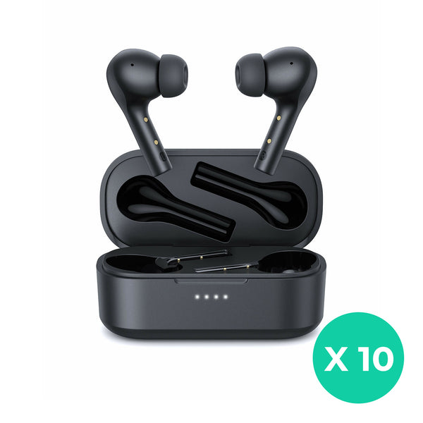 AUKEY EP-T21P Wireless Charging Earbuds 10mm Drivers IPX6 10-Pack Value Bundle