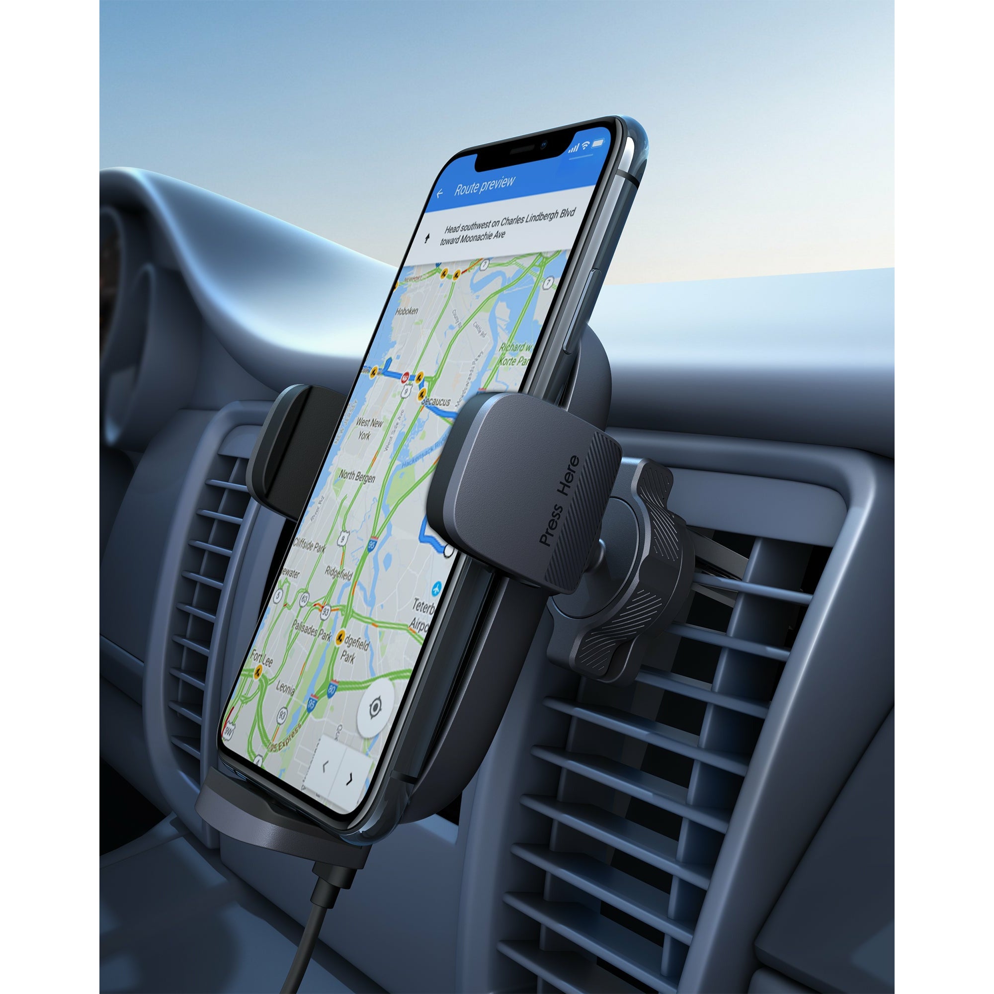 AUKEY Wireless Charger Car Phone Holder HD C60