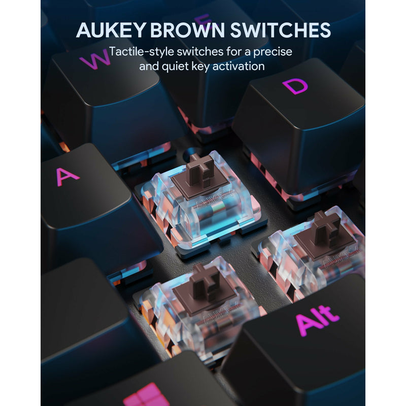 AUKEY KMG12 Mechanical Keyboard 104key with Gaming Software