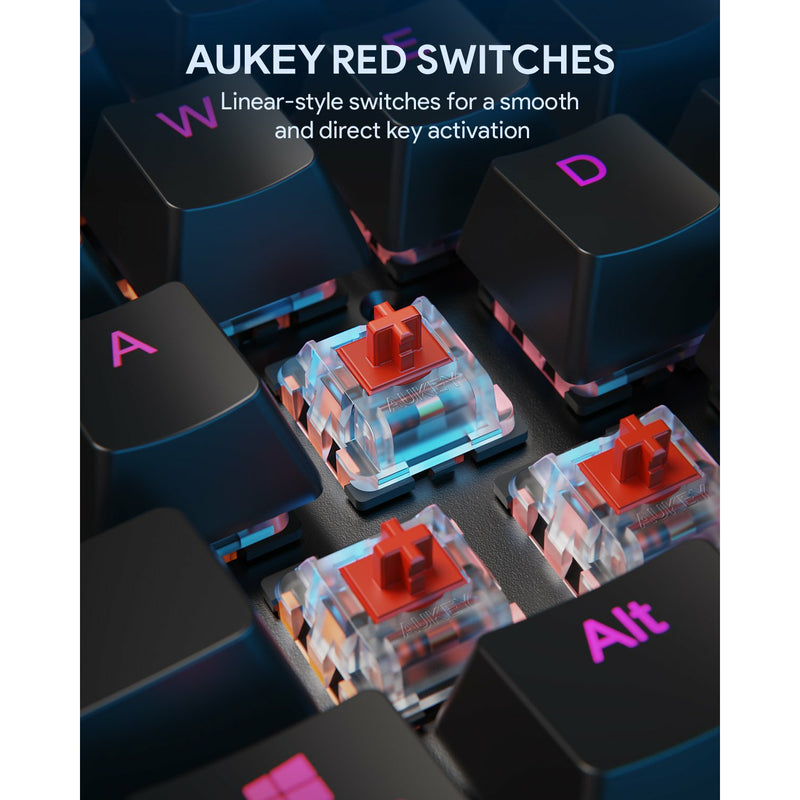 AUKEY KMG12 Mechanical Keyboard 104key with Gaming Software