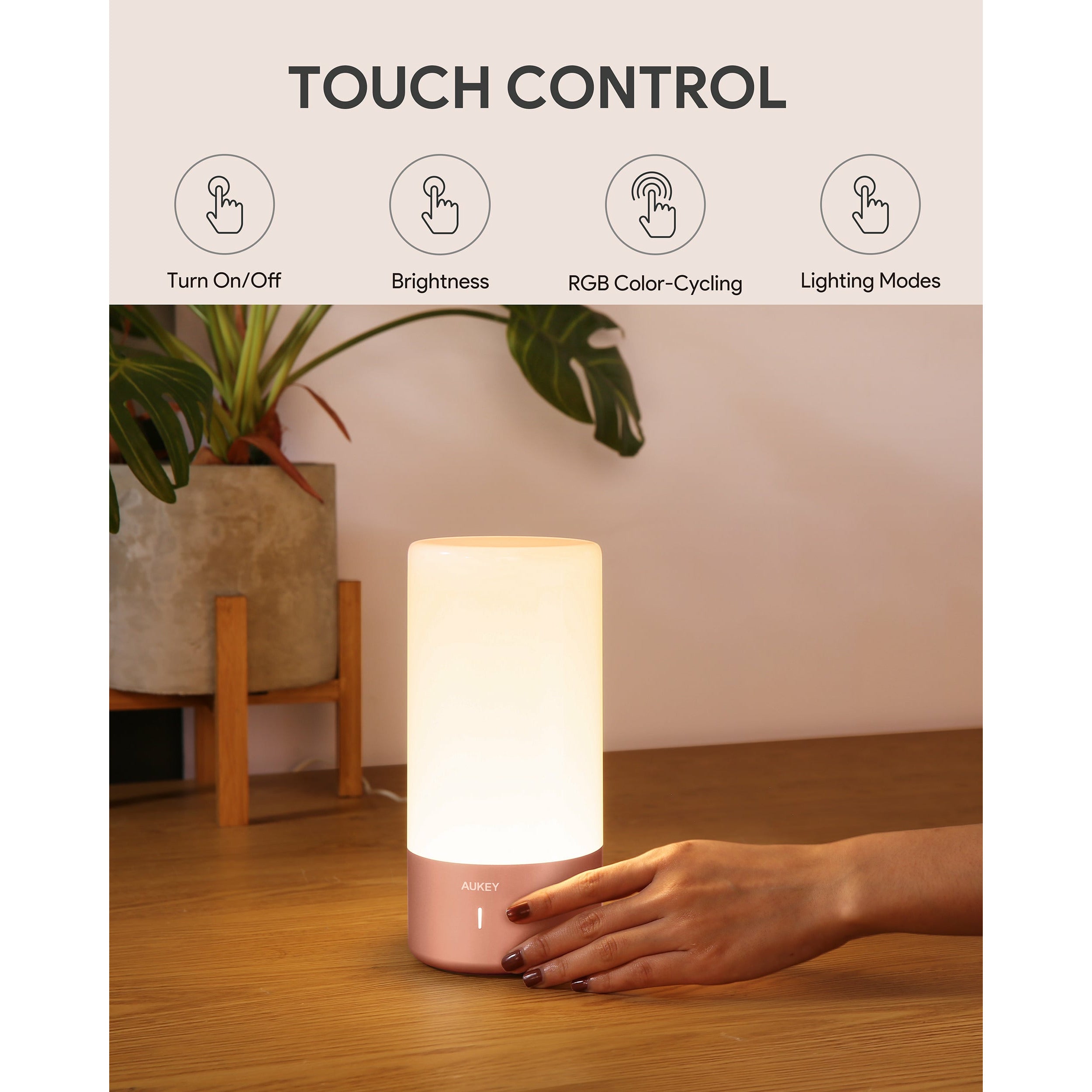 AUKEY Table Lamp 360° Touch Control LT-T6