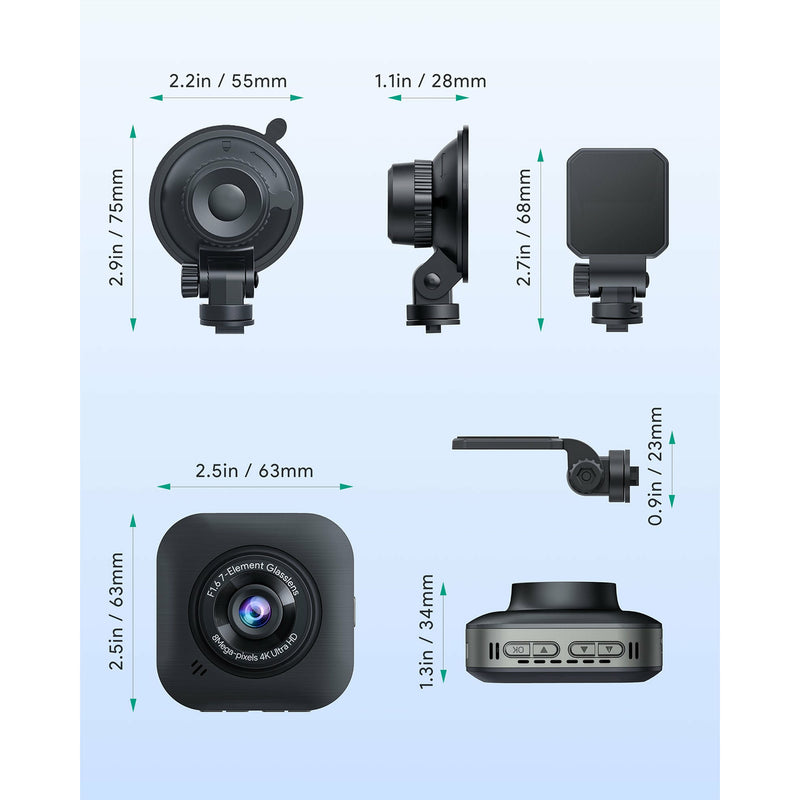 Parlament Kurve Gnide AUKEY Dash Cam 4K DRS1