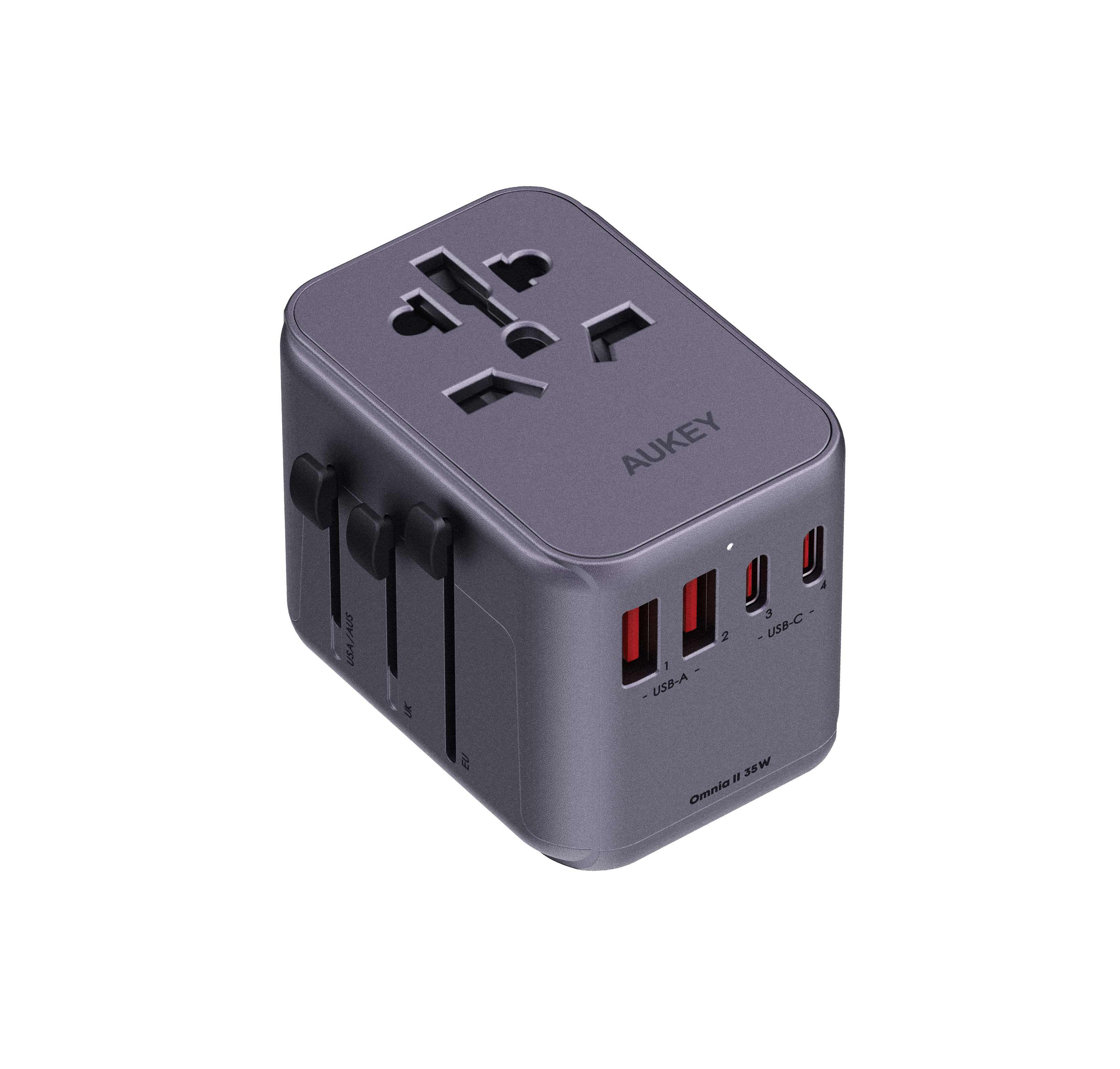 Travel Mate 35W Universal Adapter with USB Ports