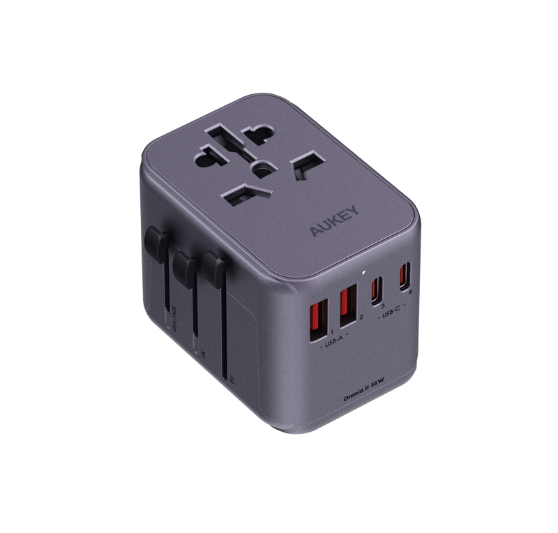 Travel Mate 35W Universal Adapter with USB Ports