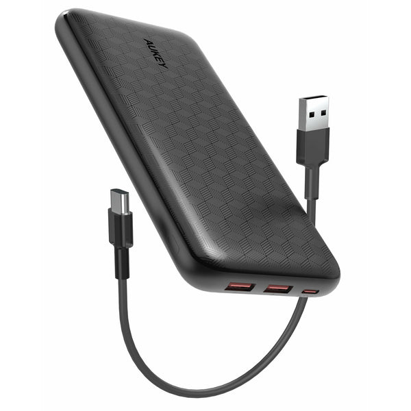 AUKEY PB-N93A USB C Power Bank 20000mAh, PD Ultra Slim Power Bank with 18W  PD