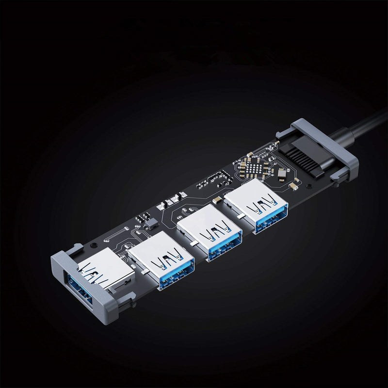 Aukey CB-H36 Aluminium Ultraflacher USB-3.0