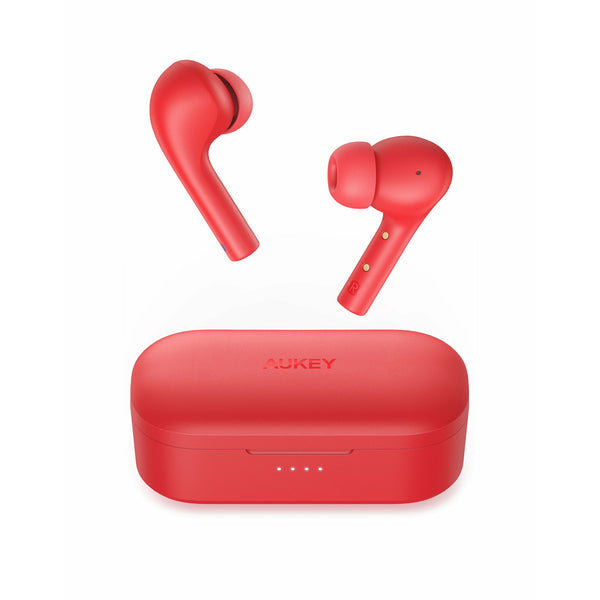 AUKEY Move Compact II  Wireless Earbuds 3D Surround Sound Red