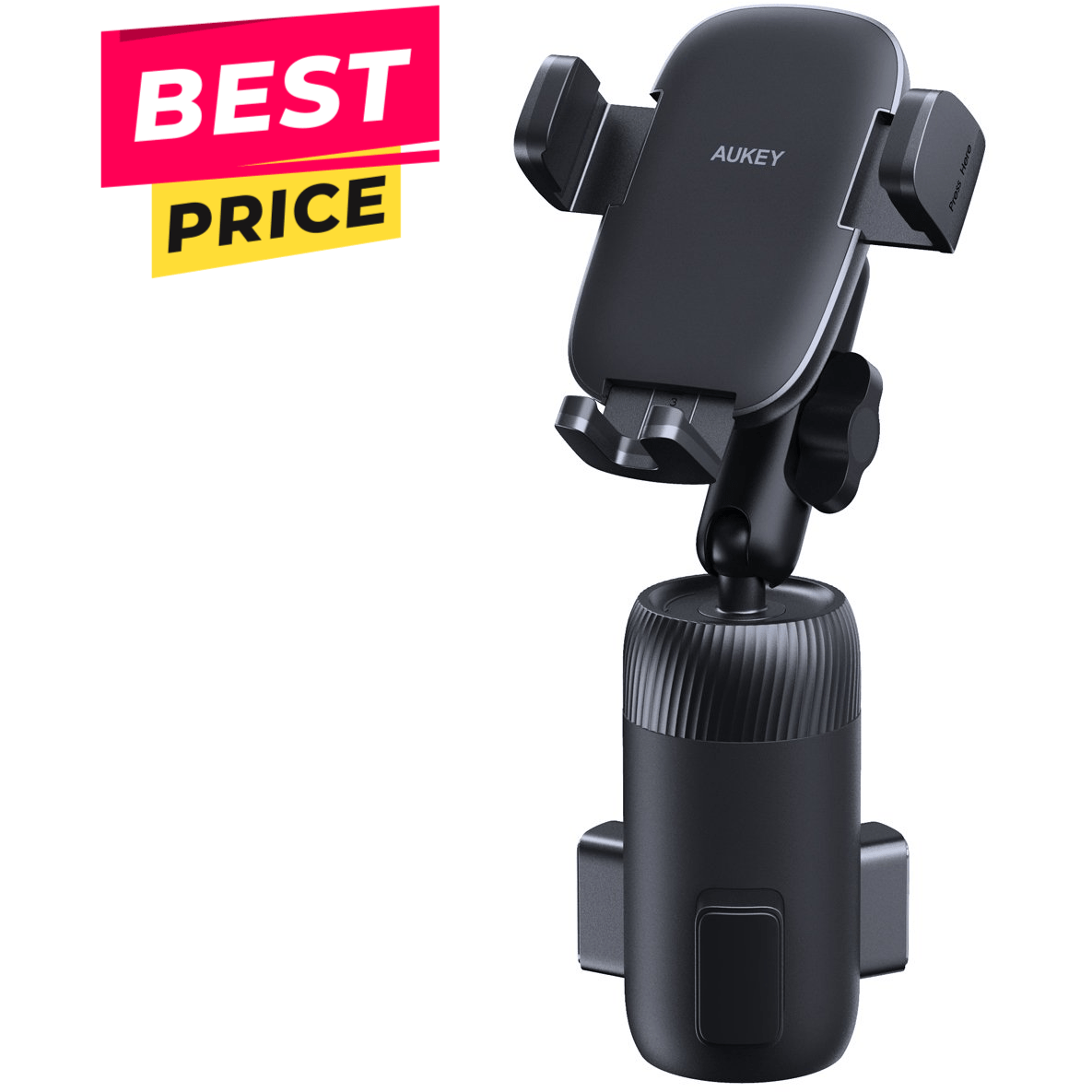 AUKEY Car Cup Holder Phone Mount Universal Adjustable Automobile HD C75